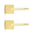 thumbnail image 6 of JewelStop 14K Yellow Gold Dangle Square Drop Huggie Hoop Earrings with Polished Finish and Endless Clasp, 6 of 7