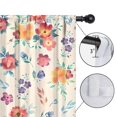 thumbnail image 4 of Blackout Kids Curtains,Pioneer Flower Floral Print Pattern Childrens Insulated Curtains Set Of 2,Bedroom Essentials,Toddler Room Decor 52"x84", 4 of 5