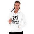thumbnail image 4 of Zombie Dance Crew Walking Apocalypse Unisex Plus Fleece Graphic Hoodie Brisco Brands 2X, 4 of 5