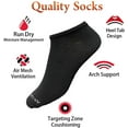 thumbnail image 7 of Yacht & Smith Wholesale Boys and Girls 97% Cotton Shoe Liner Training Socks Size 6-8, No Show Thin Low Cut Sport Ankle Socks (Black, 24), 7 of 7