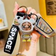 thumbnail image 2 of Lindo Traje De Astronauta Fresco Llavero De Oso Espacial Creativo Pvc Oso De Pie Bolsa De Animal De Dibujos Animados Colgante Llave De Coche Colgante Llavero De Metal Hombres Mujer, 2 of 5