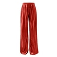 thumbnail image 2 of Gibobby pantalones colombianos de mujer casual estampado en caliente pantalones de pierna ancha pantalones de cintura (Rojo, XXL), 2 of 5