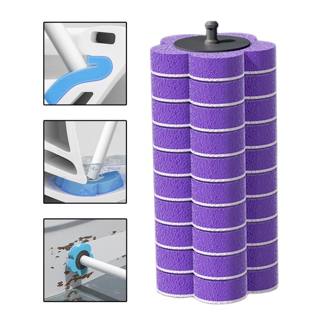 lo de inodoro desechable suave Cabezales de recambio de varita de inodoro lo de inodoro, desinfección Limpieza profunda Durable para varita , 10 10 cabezales de lo morados. perfecl Cepillo de baño