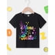 thumbnail image 2 of Camiseta informal de verano de manga corta para niña, con estampado del alfabeto "Nana Is My Bestie", lavable a máquina., 2 of 7