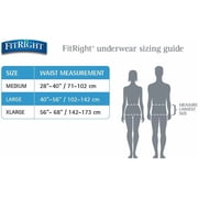 FitRight Incontinence Underwear for Men and Women, Adult Diapers, Ultra Absorbent, Medium, 28in to 40in, 80 Count