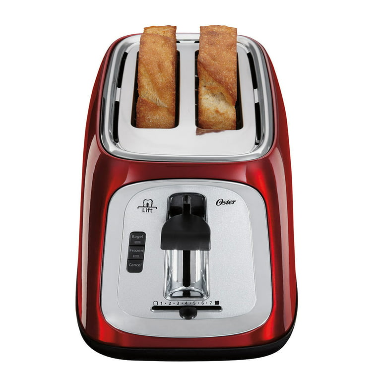Oster 2 Slice, Bread, Bagel Toaster, Metallic Grey