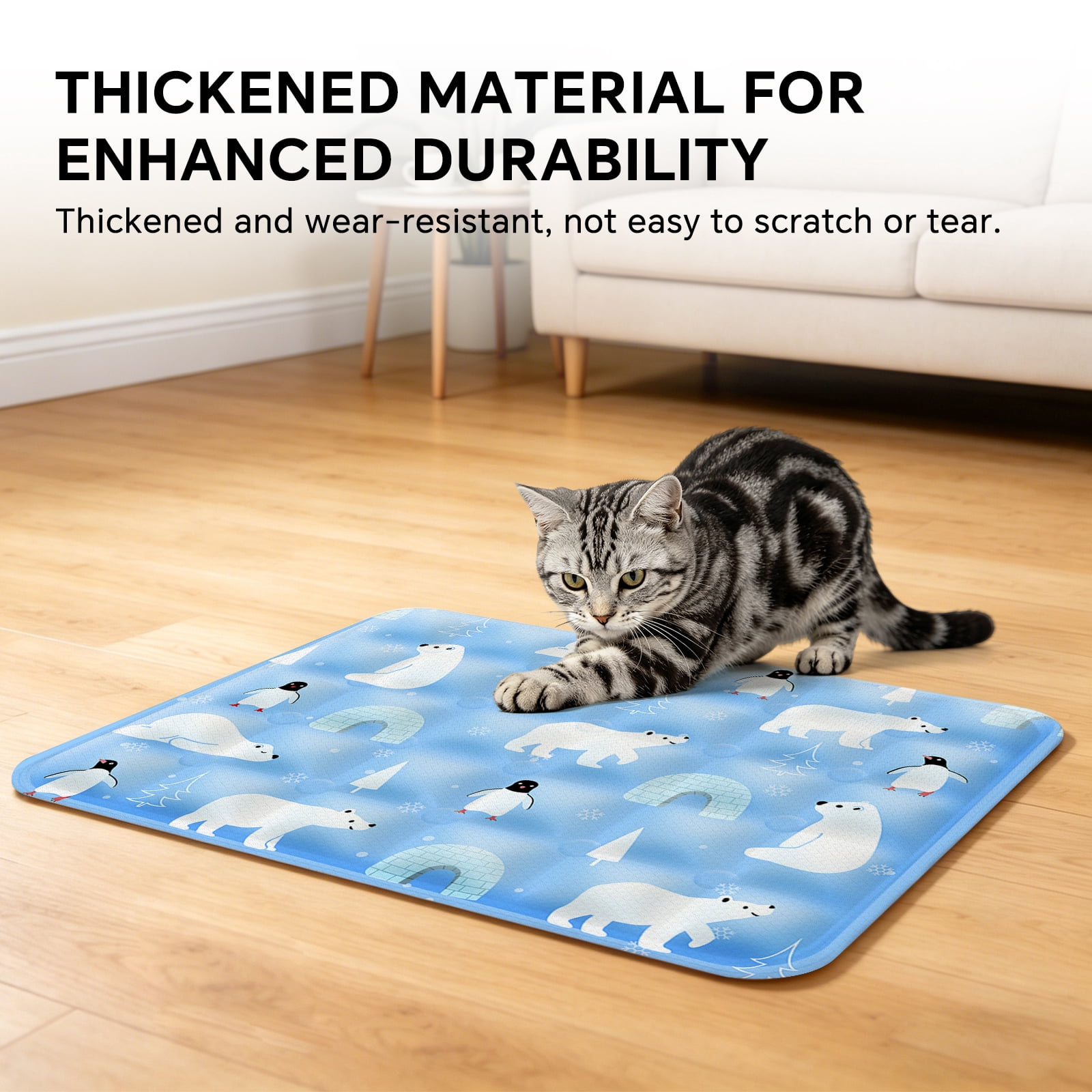 Pet Cooling Mat, Instant Cool Gel Pad for Dogs & Cats, Summer Instant Chill No Refrigeration, Portable Reusable Sleeping Bed (60*90cm/23.62*35.43in)