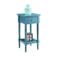 thumbnail image 3 of Convenience Concepts French Country Table d'Appoint Carrée Khloe, Fini Bois Bleu, 3 of 4