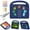 Navyblue, variant on for iPad mini 6th Gen 8.3" 2021 / iPad mini 7th Generation (A17 Pro) 2024 8.3" Silicone Kids Shockproof Cute Case with Handle, Multiple Angles Stand Rugged Cover with Removable Shoulder Strap, Blue