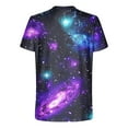thumbnail image 4 of Round Neck T Shirts for Men Starry Sky Print Tops Summer Fashion Tshirts 2026 Men Tee Shirts, 4 of 5