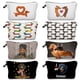 thumbnail image 2 of Neceser de viaje para mujer, bolsa de cosméticos con estampado de animales de dibujos animados, perro salchicha, bolsa de lápices para niña, bolsa de maquillaje ecológica portátil Fivean unisex, 2 of 2