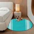thumbnail image 2 of Farmhouse Aqua 3FT Round Area Rugs for Living Room White Stripe Ultra-Thin Non-Slip Round Rugs Machine Washable Low Pile Circle Carpet for Bedroom Kitchen Nursery, 2 of 9