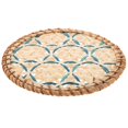 thumbnail image 4 of Coasters with Heat Insulation for Tea Coffee Cups Rustic Woven Mat Decorative Pa, 4 of 5