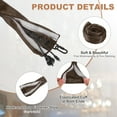 thumbnail image 3 of Uxcell 2ft Chandelier Chain Cord Cover, 1 Pcs Velvet Cloth Fabric Chain Sleeve Decorative Cord Covers for Chandelier Wires Swing Cable, Hook and Loop Fastener Style, Coffee, 3 of 7