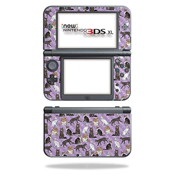 MightySkins Peau en Fibre de Carbone pour Nintendo New 3DS TG (2015) - Cat Chaos / Protecteur, Finition en Fibre de Carbone Texturée Durable / Facile à Appliquer, Enlever et Changer les Styles / Fabriqué aux États-Unis