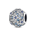 thumbnail image 1 of Abalorios Breloque originales de plata 925, cuentas brillantes de circonita cúbica, aptas para pulsera colgante, pulsera de plata de ley Original, 1 of 4