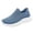 Blue, variant on NOKIO Women'S Running Shoes With A Sock-Like Fit Women'S Tennis Shoes Women's Soft Orthopedic Shoes Breathable Woven Go Walking Slip On Foam Shoes Arch Support Hands Slip In Sneakers