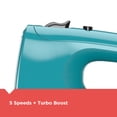 thumbnail image 6 of Black & Decker Helix Performance Premium Hand Mixer, 5-Speeds, MX610T, Teal, 6 of 7