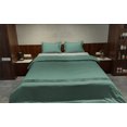 thumbnail image 2 of BedDecor Egyptian Cotton Bedding Set - Oversize King Size 3pc Luxury Cotton Duvet Cover Set with Pillowcases Aqua Green, 2 of 5