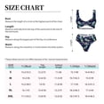thumbnail image 4 of Kdxio Astronaut Dinosaur Print Women's 2 Piece High Waisted Wrap Spaghetti Strap Summer Swimsuit Bikini Set-Medium, 4 of 7