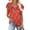 Red summer tops 63, variant on Summer Saving pimelu USSUMA T-Shirts for Women Trendy Solid Color Cute Petal Sleeve Loose Womens Blouses and Tops Dressy Casual Summer V Neck Short Sleeve Tshirts Shirts Tunic for Women