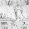 thumbnail image 3 of Sweet Home Collection Luxury 3 Piece Marble Print Sheet Set, 3 of 6