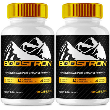 Boostron Capsules, Official Boostron Supplement Pills for Men - Maximum Strength Performance, All Natural Support for Overall Health and Wellness, Advanced Boos Tron Pills Reviews (2 Pack)