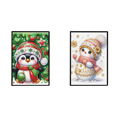 thumbnail image 1 of Libro Bocetos Diamantes Con Mosaico DIY Pingüino Navideño Forma Especial A5 50 Páginas, 1 of 8