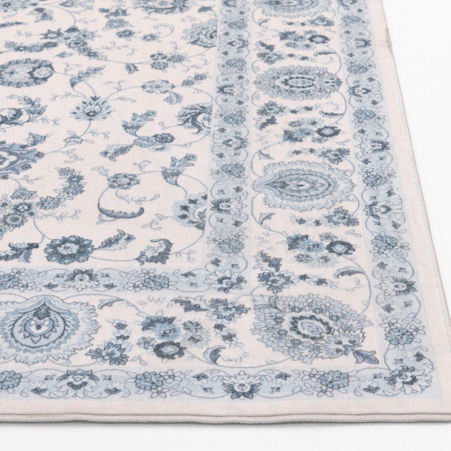 Banburry Ivory and Grey Woven Area Rug