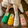thumbnail image 5 of Aayomet House Slippers Cozy Cable Knit Memory Foam House Shoes Slipper with Fuzzy Plush Collar,A 39, 5 of 5