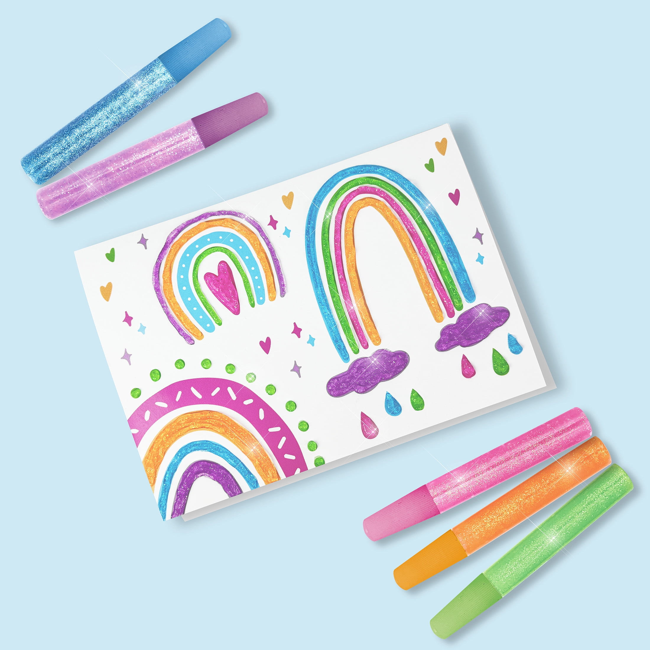 Hello Hobby Bright Glitter Glue Pens, Glitter Glue for Crafts, , 5 Pack