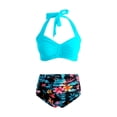 thumbnail image 5 of Summersalt swimsuits for women Detachable Padding High Waist Neck Printed Two Piece Tankini Swimsuit With Adjustable Ties Swimsuits Teens Girls Board Shorts for Women Swim Pack Girls Swimming Shorts, 5 of 5