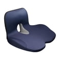 thumbnail image 4 of Almohada ergonómica integrada de cojín de asiento para la silla de la oficina de viajes mamá y papá Azul, 4 of 8