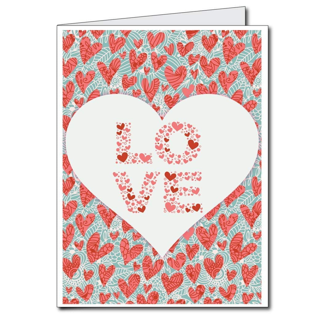 Husband Valentine's Day Card Details about   Die-Cut White & Earthtone Heart 