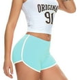 thumbnail image 2 of Gibobby Falda Shorts Mujer Pantalones cortos deportivos de yoga ajustados elásticos sexys a la moda con bloques de color para mujer(Glauco, L), 2 of 5