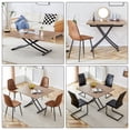 thumbnail image 6 of M optimized Modern Lifting Dining Table Multifunctional Foldable Coffee Table with Wood Desktop and Metal Legs, 4-in-1 Dressing Table Office Table for Home Space Saving, 6 of 9