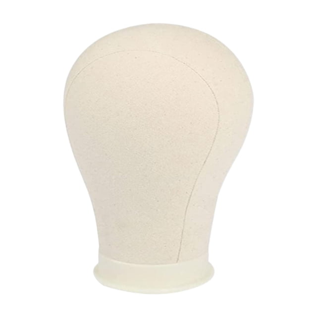 Cabeza de maniquí Cabeza de bloque de lona Modelo multiusos Cabeza de exhibición de sombrero profesional 22 pulgadas