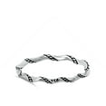 thumbnail image 4 of Stackable Bali Rope Knot Thin Accent Ring .925 Sterling Silver Band Jewelry Female Male Size 9, 4 of 4