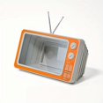 thumbnail image 1 of Soporte para teléfono móvil de escritorio, creativo, retro, amplificador de pantalla de TV, soporte para teléfono móvil, naranja, 1 of 5
