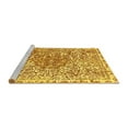 thumbnail image 2 of Ahgly Company Machine Washable Indoor Rectangle Abstract Yellow Modern Area Rugs, 8' x 12', 2 of 4