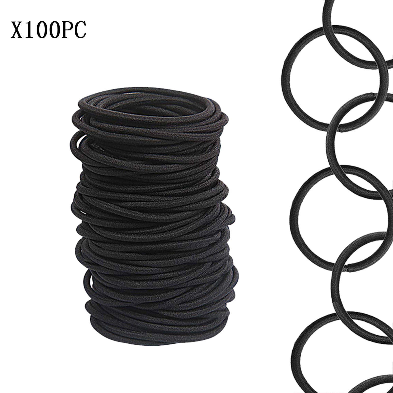 Clear Hair Rubber Bands Clear Small Hair Elastics Bonnet with Tie Toddler Hair Elastics Strong Hair Ties Rubber Hair Ties Bracelets Long Hair Ties Scrunchies 60 Pack Soft Scrunchies Package Hair Ties