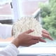thumbnail image 5 of Bola absorbente de microfibra para secar las manos | Toalla de mano de poliéster blanco y gris de secado rápido para niños y adultos | Toalla de mano suave y ligera de 17 cm | Fomenta buenos hábitos, 5 of 8