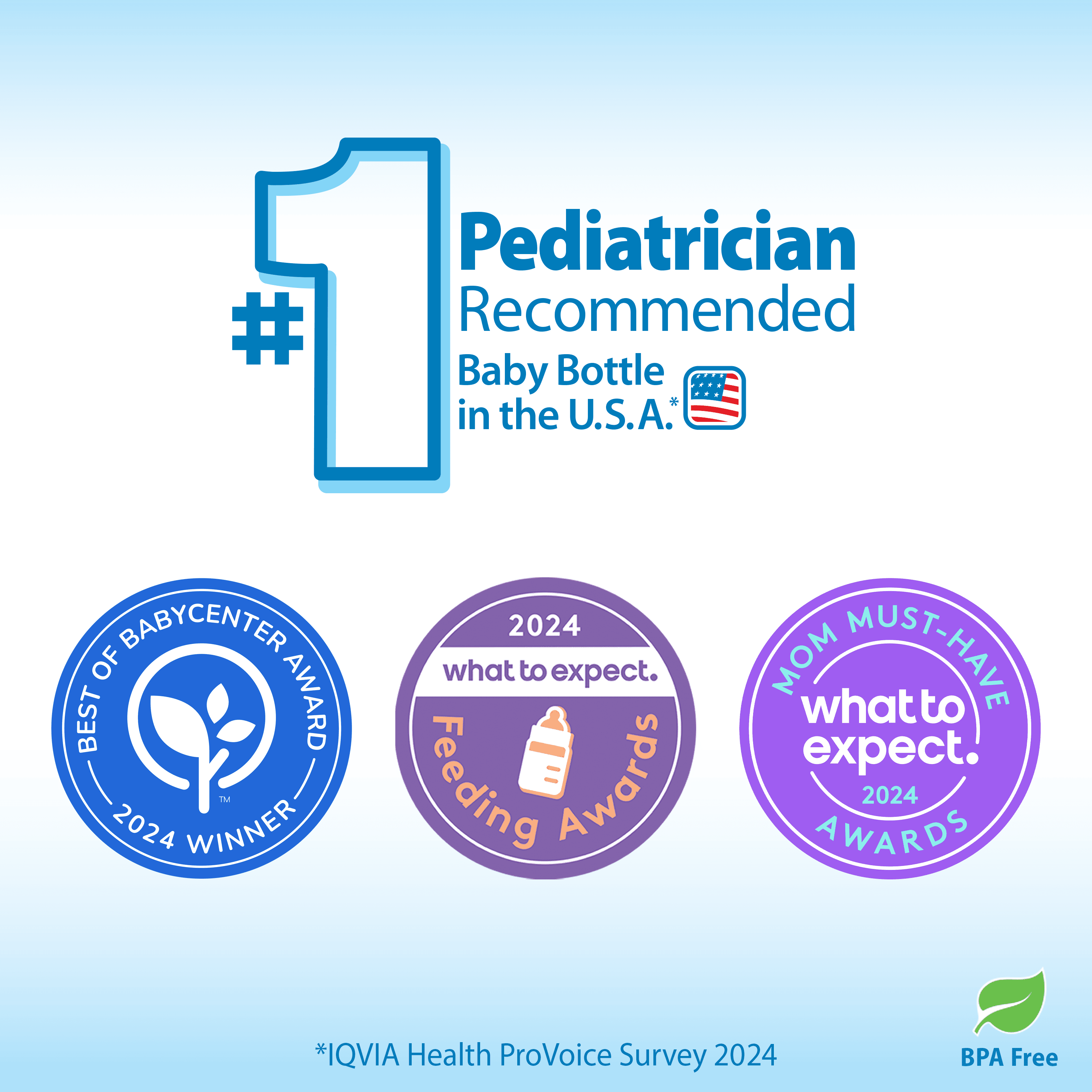 Dr. Brown's Natural Flow Anti-Colic Options+ Wide-Neck Baby Bottle, 9oz, Plus Spouts, 0m+, 6 Pack