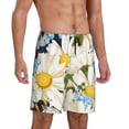 thumbnail image 3 of Rocae Bees Collecting Nectar for Men's Soft Sleep Pajama Shorts, Waistband and Pockets, 3 of 9