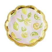 Cheery and Chic Citrus Paper Party Plates, 8 Count