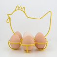 thumbnail image 3 of Soporte para huevos, soporte para de almacenamiento de huevos para cocina, decoración para hogar , AMARILLO Macarena titular de huevo, 3 of 7