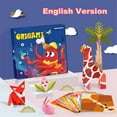 thumbnail image 5 of Kit de origami de 108 hojas para niños, 54 patrones de origami de dibujos animados 3D con libro instructivo de origami, papel de origami para proyectos de arte y manualidades/juguetes, principiantes, 5 of 5