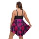 thumbnail image 4 of Traje de baño Tankini Aolina Tummy Control, talla grande, color morado 20+, 4 of 7