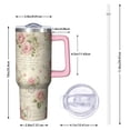 thumbnail image 2 of OBREWU Pioneer Flower Tumbler with Handle and Lid,Pioneer Flower 40oz Double Wall Vacuum Insulated Tumbler,Cups Gift for Women and Men, 2 of 7