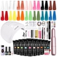thumbnail image 1 of Kit de inicio en gel de uñas Poly ROSALIND con 14 colores y 75 accesorios, 1 of 9